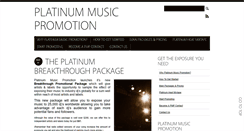 Desktop Screenshot of platinummusicpromotion.com